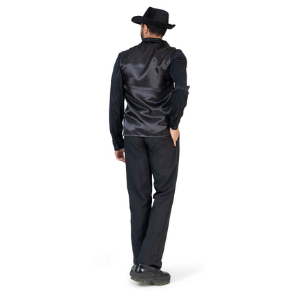Feestbazaar Bitcoin Gilet Heren Zwart/Goud