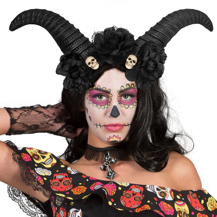 Feestbazaar Black Devil Diadeem