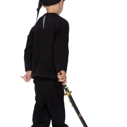 Feestbazaar Black Ninja Outfit Kids