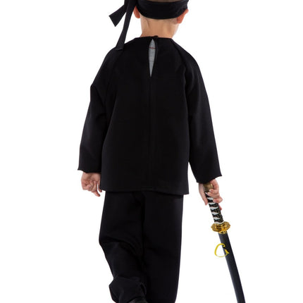 Feestbazaar Black Ninja Outfit Kids