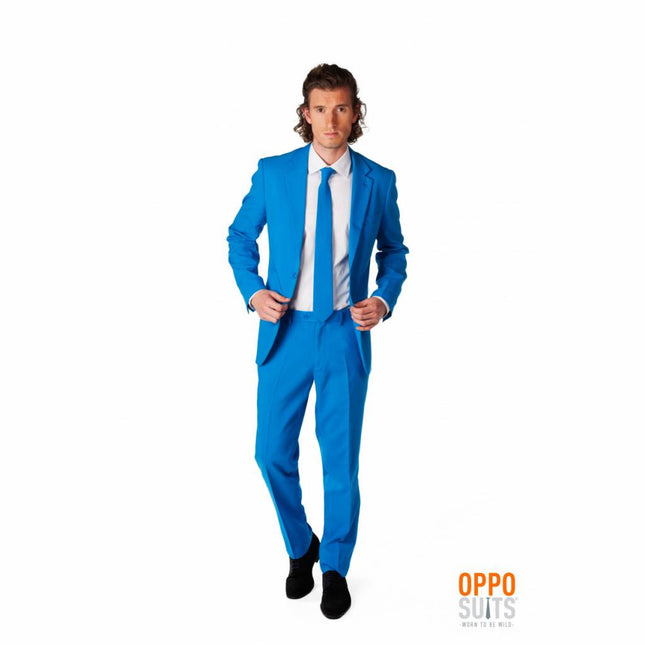 Feestbazaar Blauw kostuum man