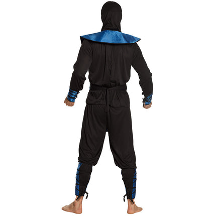 Feestbazaar Blauwe ninja pak mannen