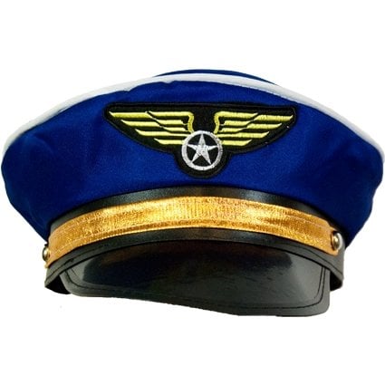 Feestbazaar Blauwe pilotenpet