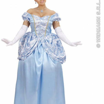Feestbazaar Blauwe prinses kostuum vrouw