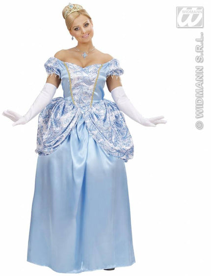Feestbazaar Blauwe prinses kostuum vrouw