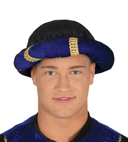 Feestbazaar Blauwe tulband Sultan