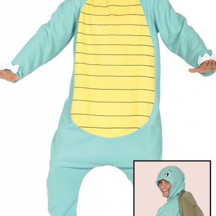 Feestbazaar Blauwe turtle pak volwassenen