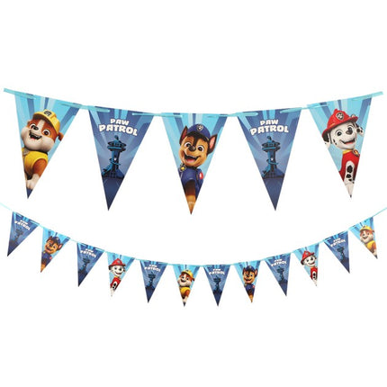 Feestbazaar Blauwe vlaggenlijn Paw Patrol © 190 cm