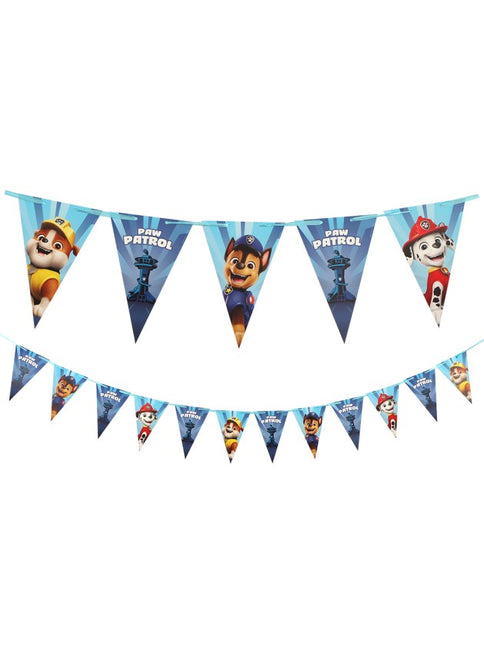 Feestbazaar Blauwe vlaggenlijn Paw Patrol © 190 cm