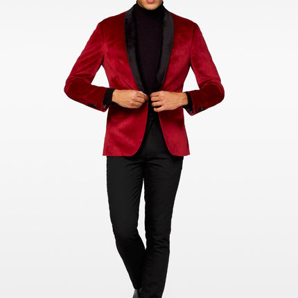 Feestbazaar Blazer Burgundy Deluxe Opposuits