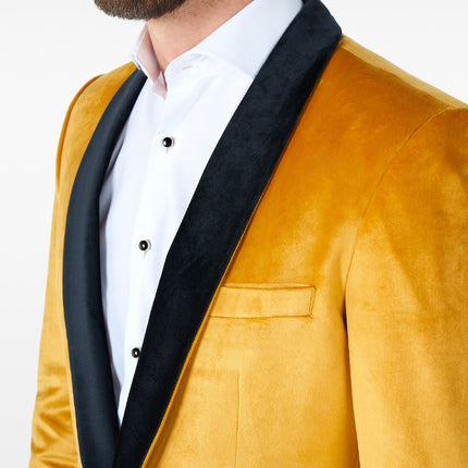 Feestbazaar Blazer Goud Deluxe Opposuits