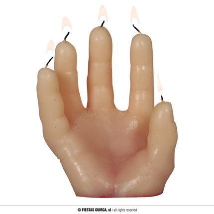 Feestbazaar Bloedende Hand Kaars Horror (14cm)