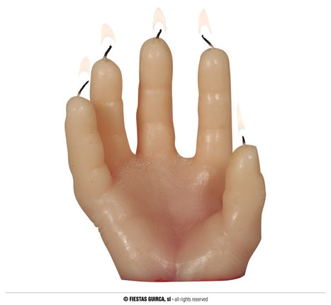 Feestbazaar Bloedende Hand Kaars Horror (14cm)