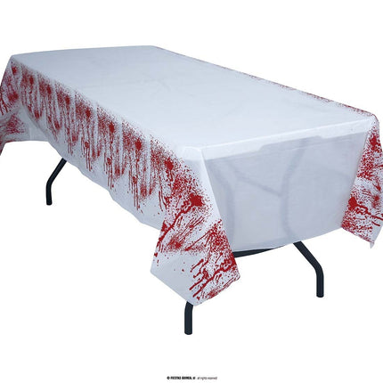 Feestbazaar Bloederig tafelkleed Halloween 135x270cm