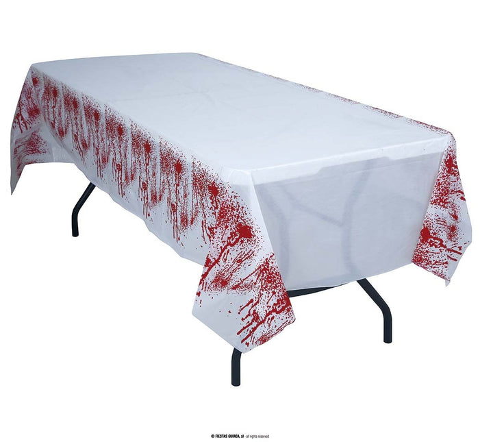 Feestbazaar Bloederig tafelkleed Halloween 135x270cm