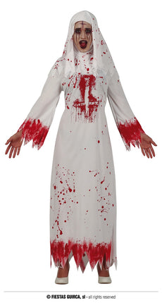 Feestbazaar Bloederige Nonnen kostuum Halloween