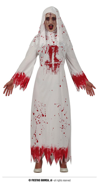 Feestbazaar Bloederige Nonnen kostuum Halloween