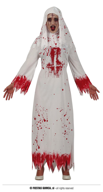 Feestbazaar Bloederige Nonnen kostuum Halloween