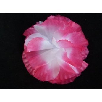Feestbazaar Bloem op kam Roze Wit