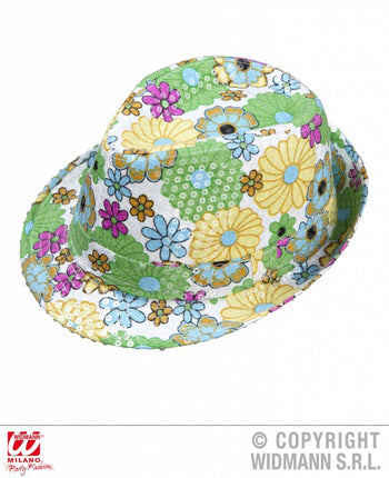 Feestbazaar Bloemenhoed fedora pailletten