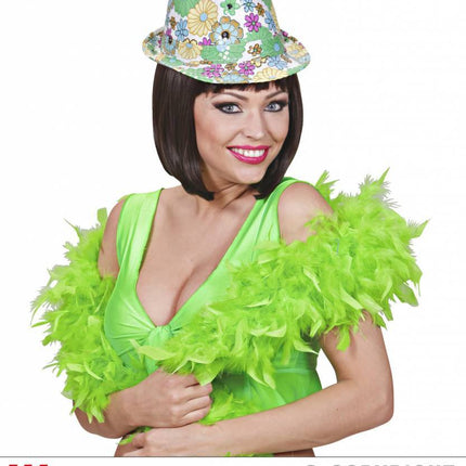 Feestbazaar Bloemenhoed fedora pailletten