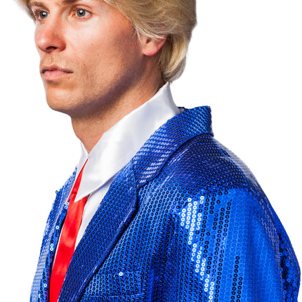 Feestbazaar Blonde Amerikaanse Donald Pruik Heren