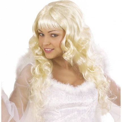 Feestbazaar Blonde dames pruik Angelica