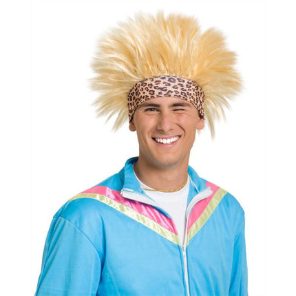 Feestbazaar Blonde foute pruik man