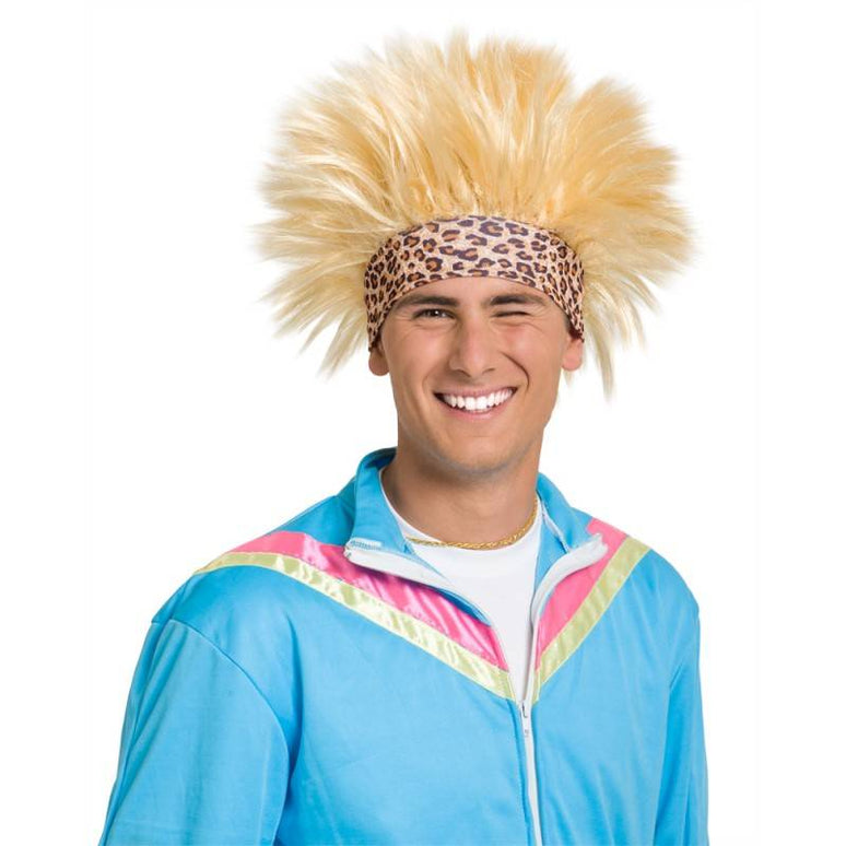Feestbazaar Blonde foute pruik man