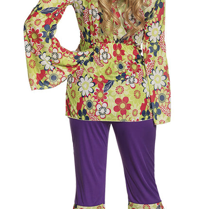Feestbazaar Blossom hippie kostuum dames