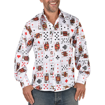 Feestbazaar Blouse Kaartspel Heren