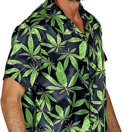 Feestbazaar Blouse met Cannabis Print