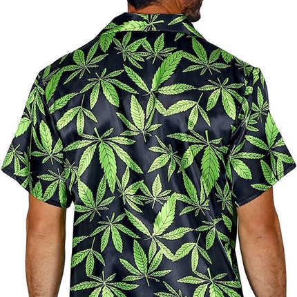 Feestbazaar Blouse met Cannabis Print