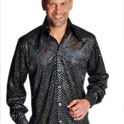 Feestbazaar Blouse pailletten zwart elite