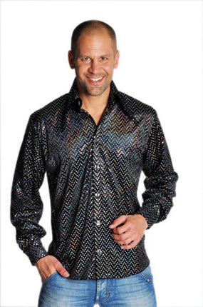 Feestbazaar Blouse pailletten zwart elite