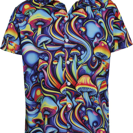 Feestbazaar Blouse Psychedelisch Magic Mushrooms Heren