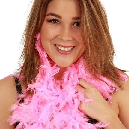 Feestbazaar Boa hotpink populair 50gr