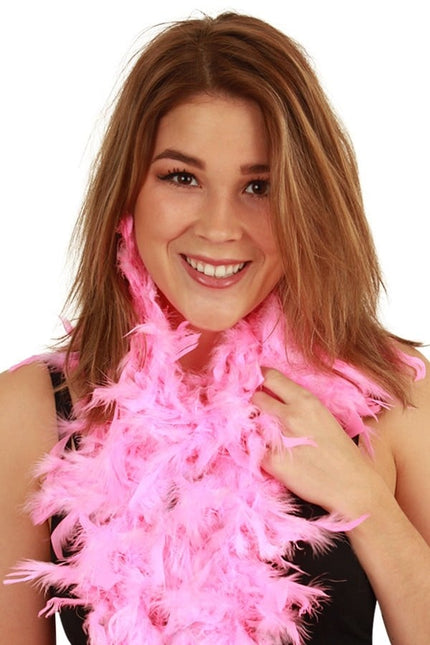 Feestbazaar Boa hotpink populair 50gr