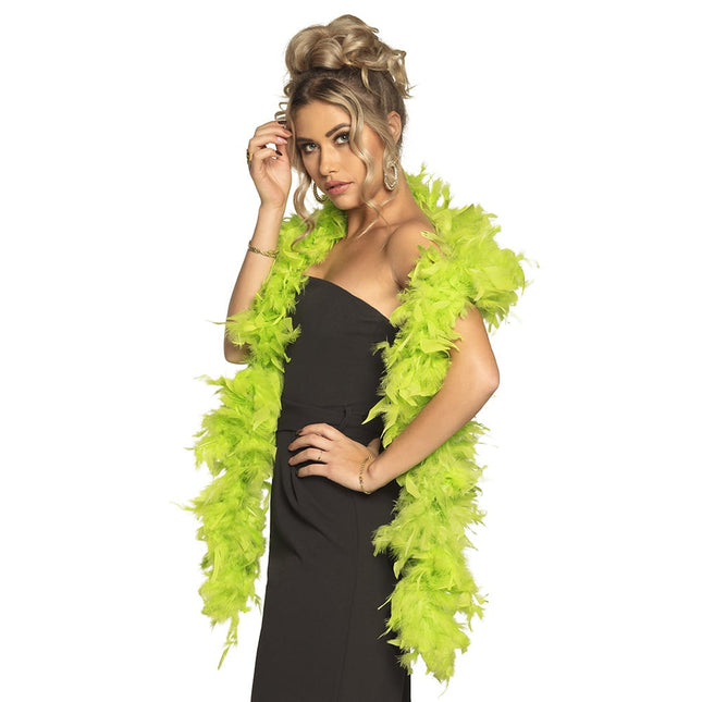 Feestbazaar Boa Limoengroen Chique 80gr