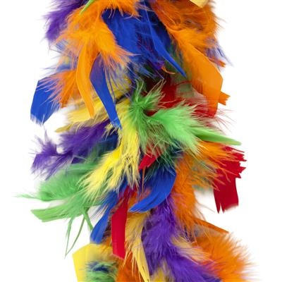 Feestbazaar Boa multi color 45gr