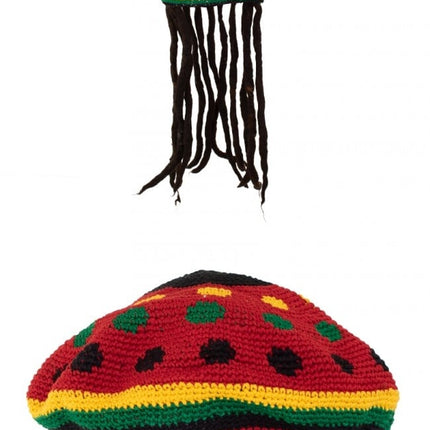 Feestbazaar Bob Marley pet met rasta haar