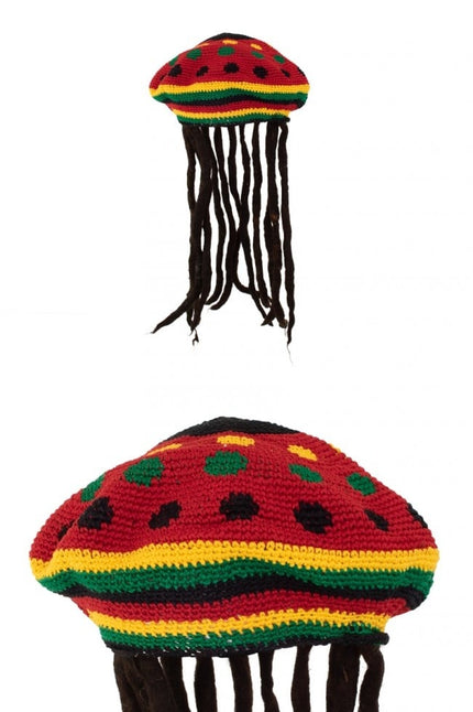 Feestbazaar Bob Marley pet met rasta haar