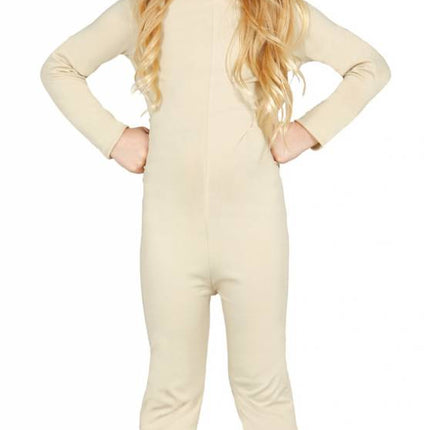 Feestbazaar Bodysuit lichaamskleur kind Spandex