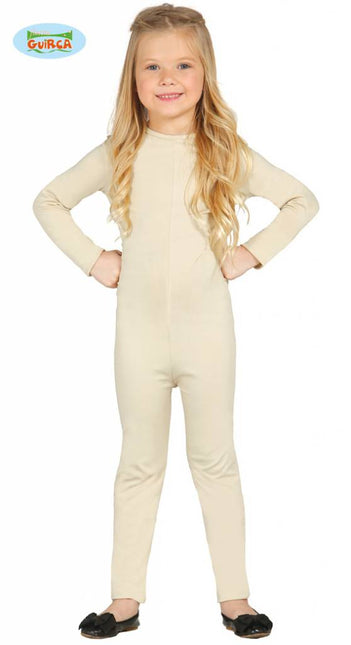 Feestbazaar Bodysuit lichaamskleur kind Spandex