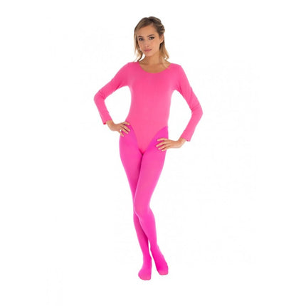 Feestbazaar Bodysuit Roze Met Lange Mouwen Elastisch