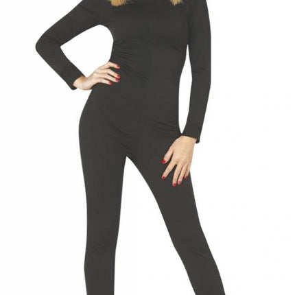 Feestbazaar Bodysuit vrouw zwart spandex