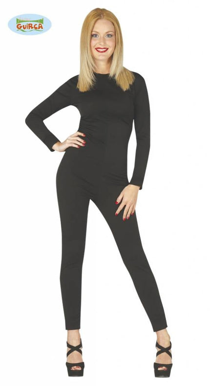 Feestbazaar Bodysuit vrouw zwart spandex