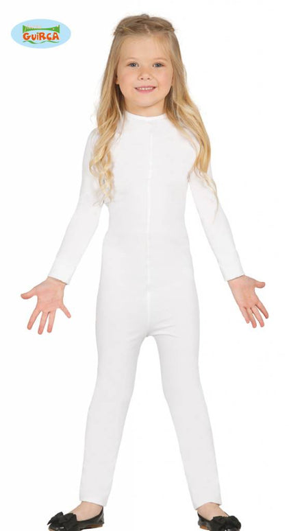 Feestbazaar Bodysuit wit kind Spandex
