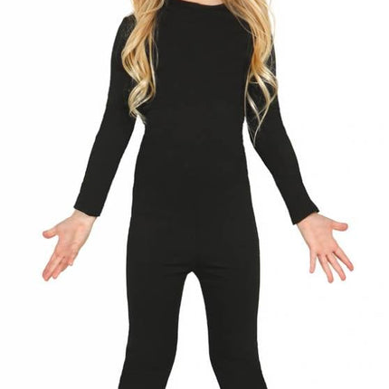 Feestbazaar Bodysuit zwart kind Spandex