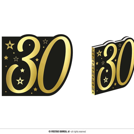 Feestbazaar Boek Sterren 30 Jaar zwart/wit/goud